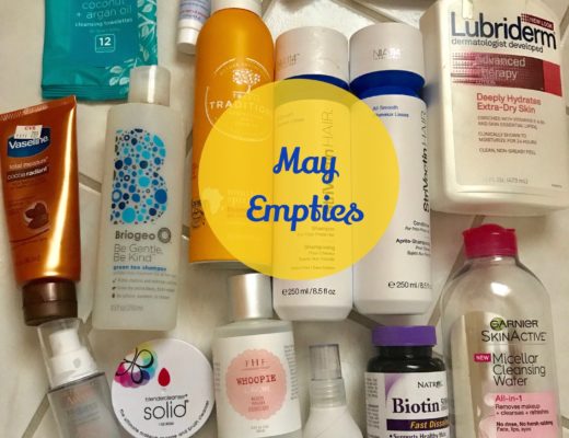 empty beauty products, May 2017, neversaydiebeauty.com
