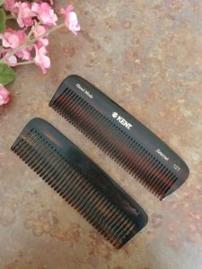 new and old Kent of London 12T pocket combs for thick/coarse hair, neversaydiebeauty.com