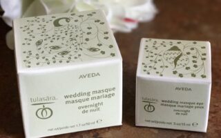 Aveda Tulasara Masque outer packaging, neversaydiebeauty.com