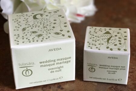 Aveda Tulasara Masque outer packaging, neversaydiebeauty.com