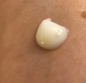 DerMend Fragile Skin Moisturizing Formula, a blob of the cream, neversaydiebeauty.com