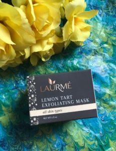 Laurme Lemon Tart Exfoliating Mask box, neversaydiebeauty.com