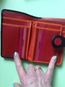Visconti Pluto wallet interior credit card pockets, neversaydiebeauty.com
