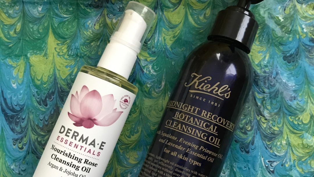 DERMA E Nourishing Rose Cleansing Oil & Kiehls Midnight Recovery Botanical Cleansing Oil, neversaydiebeauty.com