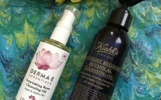 DERMA E Nourishing Rose Cleansing Oil & Kiehls Midnight Recovery Botanical Cleansing Oil, neversaydiebeauty.com