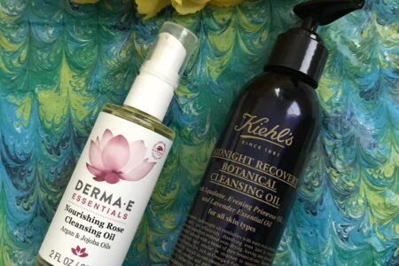 DERMA E Nourishing Rose Cleansing Oil & Kiehls Midnight Recovery Botanical Cleansing Oil, neversaydiebeauty.com