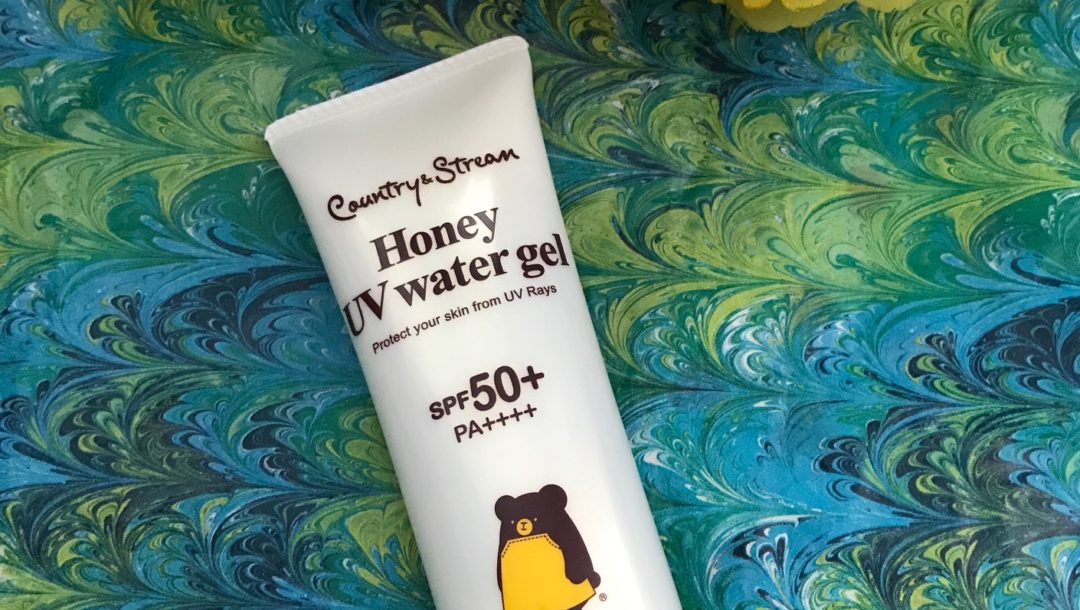 Country & Stream Honey UV Water Gel SPF 50 tube, neversaydiebeauty.com