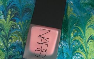 closeup of NARS Liquid Blush in shade Orgasm, neversaydiebeauty.com