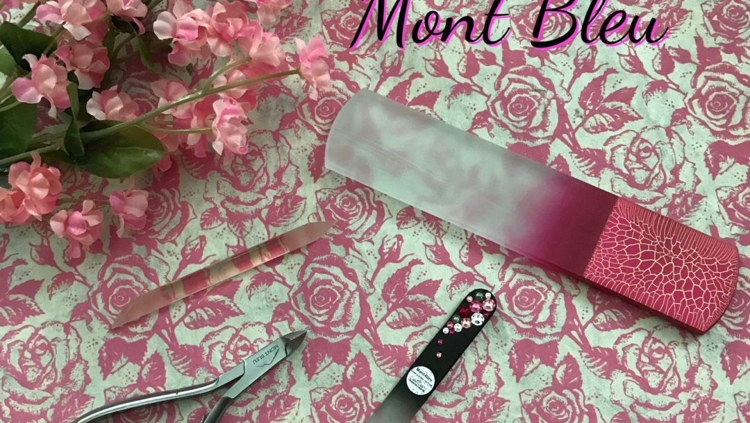 Mont Bleu nail tools: nail file, foot file, nippers, and cuticle pusher, neversaydiebeauty.com