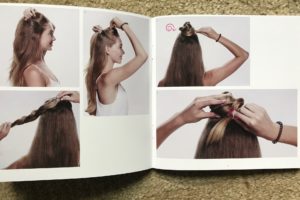step by step hairstyle instructions for Invisibobble, neversaydiebeauty.com