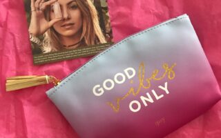 Ipsy Good Vibes Only bag for August 2017, neversaydiebeauty.com