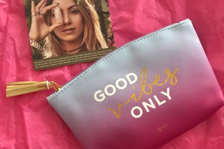 Ipsy Good Vibes Only bag for August 2017, neversaydiebeauty.com