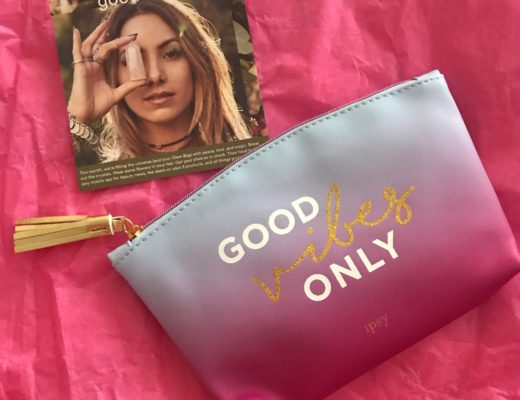 Ipsy Good Vibes Only bag for August 2017, neversaydiebeauty.com