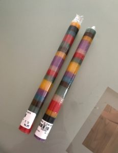 striped candlesticks from MFA Boston gift shop, neversaydiebeauty.com