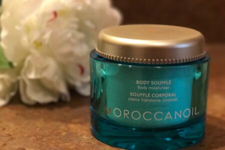 jar of MoroccanOil Body Souffle in Fragrance Originale, neversaydiebeauty.com