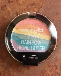 Wet N Wild, Rainbow Highlighter, shade Unicorn Glow, closed compact, neversaydiebeauty.com