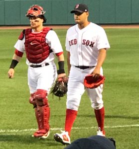 Red Sox catcher Vasquez and Eduardo Rodriguez, pitcher, neversaydiebeauty.com