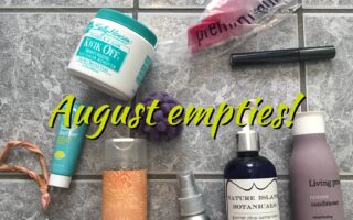 beauty empties for August 2017, neversaydiebeauty.com