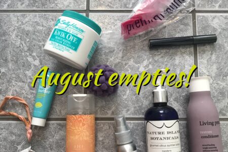 beauty empties for August 2017, neversaydiebeauty.com