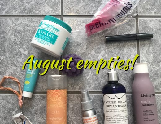beauty empties for August 2017, neversaydiebeauty.com