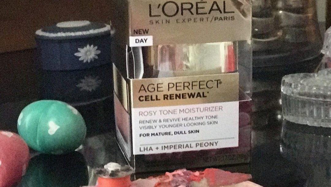 L'Oreal Age Perfect Cell Renewal Rosy Tone Moisturizer, outer packaging, neversaydiebeauty.com