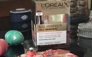 L'Oreal Age Perfect Cell Renewal Rosy Tone Moisturizer, outer packaging, neversaydiebeauty.com