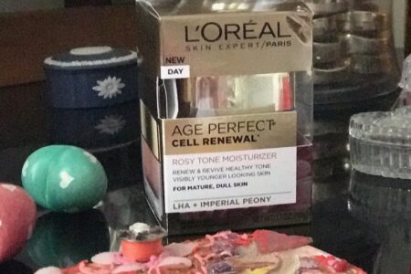 L'Oreal Age Perfect Cell Renewal Rosy Tone Moisturizer, outer packaging, neversaydiebeauty.com