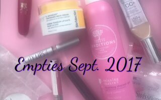 beauty empties September 2017, neversaydiebeauty.com