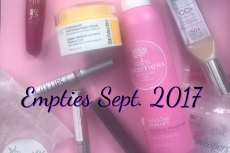 beauty empties September 2017, neversaydiebeauty.com