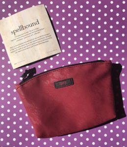 Ipsy Spellbound makeup bag and theme card, neversaydiebeauty.com