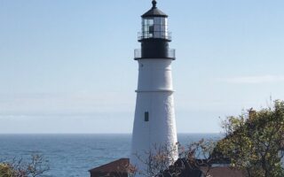 closeup Portland Head Lighthouse, neversaydiebeauty.com