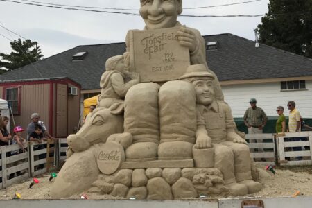 sand sculpture Topsfield Fair 2017, neversaydiebeauty.com