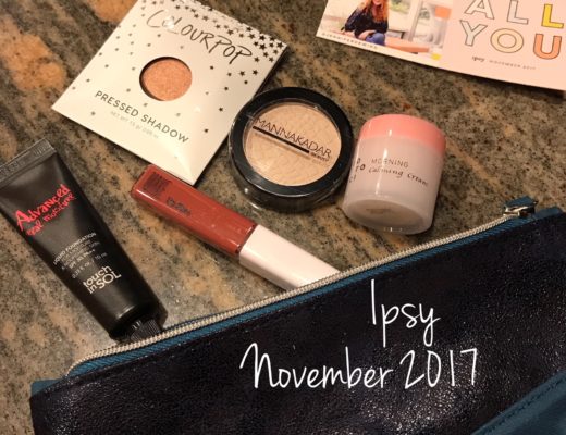 November 2017 Ipsy bag & contents, neversaydiebeauty.com