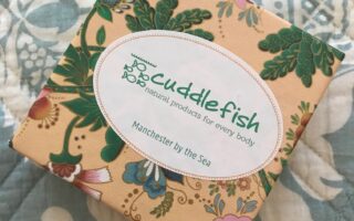 Cuddlefish label and box, neversaydiebeauty.com