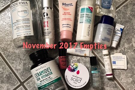 beauty empties for November 2017, neversaydiebeauty.com