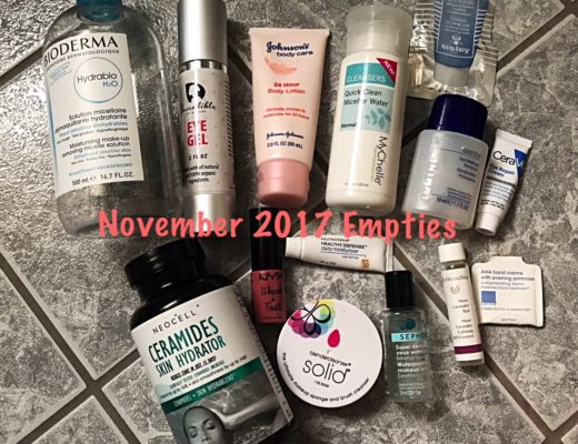 beauty empties for November 2017, neversaydiebeauty.com