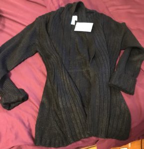 cozy black long sweater from Survival, neversaydiebeauty.com