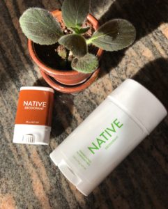 Native natural deodorant in travel and full sizes, neversaydiebeauty.com