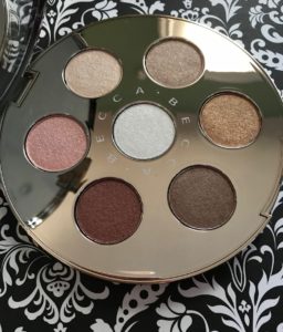 closeup of the shades in the BECCA Apres Ski Eye Lights shadow palette, neversaydiebeauty.com