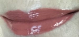 lip swatch of Anastasia Beverly Hills Lip Gloss in Caramel, neversaydiebeauty.com