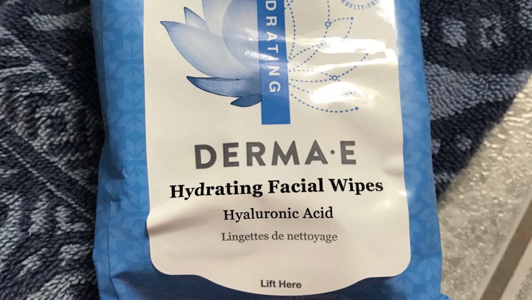 Derma E Hydrating Facial Wipes with hyaluronic acid, neversaydiebeauty.com