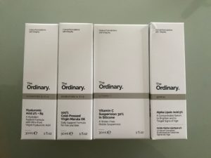 4 skincare products from The Ordinary, neversaydiebeauty.com