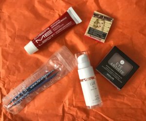 contents of my January 2018 Game Face Ipsy bag, neversaydiebeauty.com