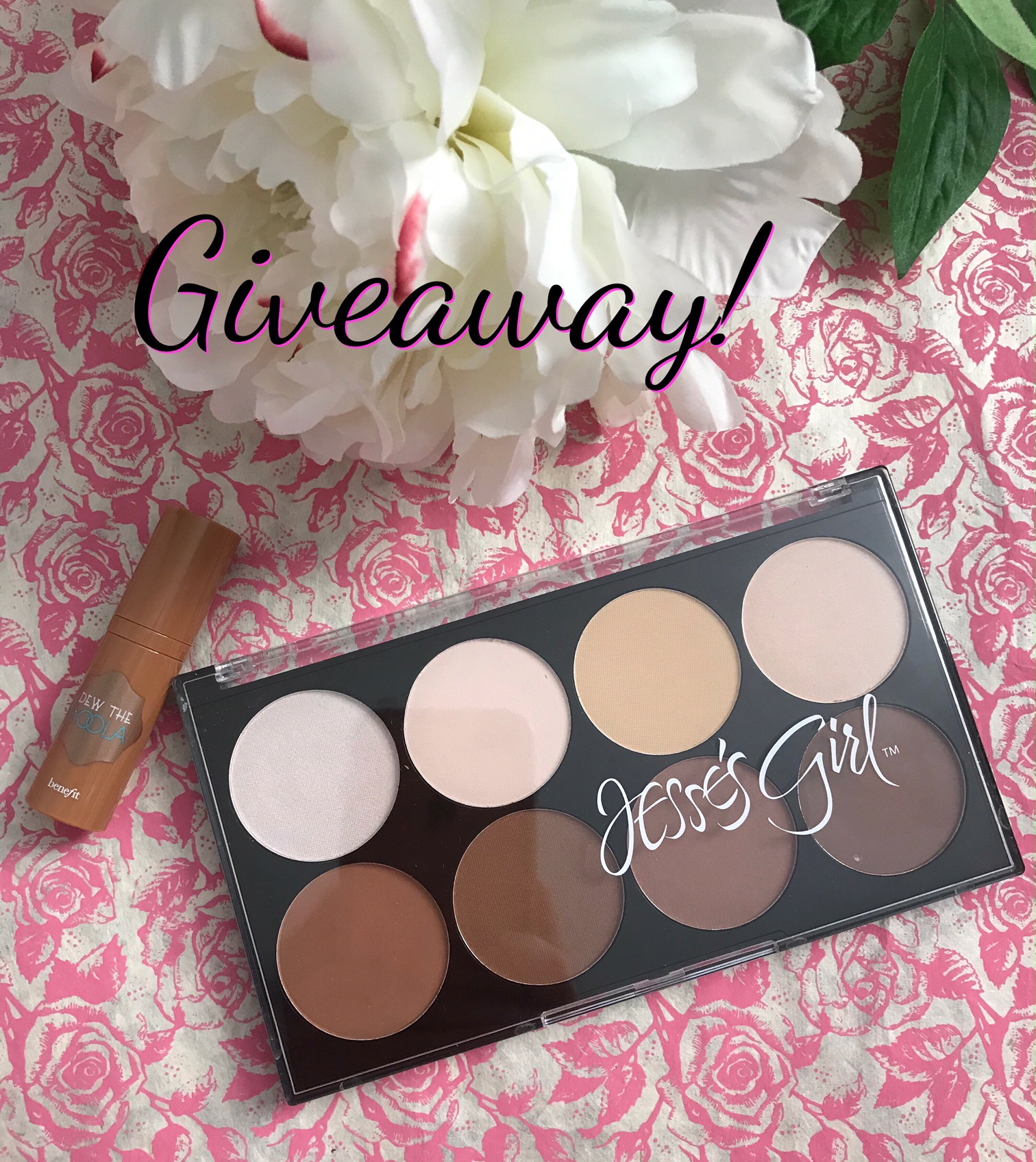 giveaway: Jesse's Girl Highlight & Contour Kit and Benefit Bronzer sample, neversaydiebeauty.com