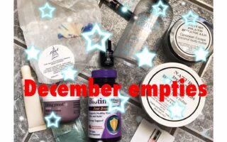 December 2017 beauty empties, neversaydiebeauty.com