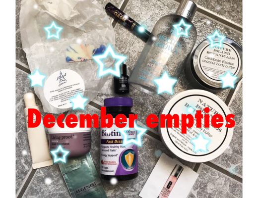 December 2017 beauty empties, neversaydiebeauty.com