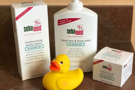 3 SebaMed sensitive skin products, neversaydiebeauty.com