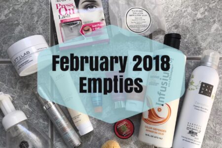 empties February 2018, neversaydiebeauty.com