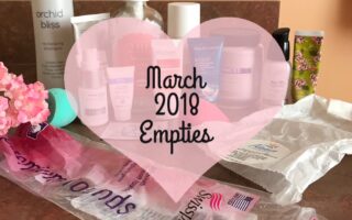 empty beauty products for March 2018, neversaydiebeauty.com