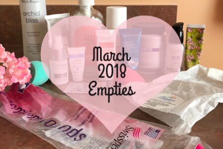 empty beauty products for March 2018, neversaydiebeauty.com